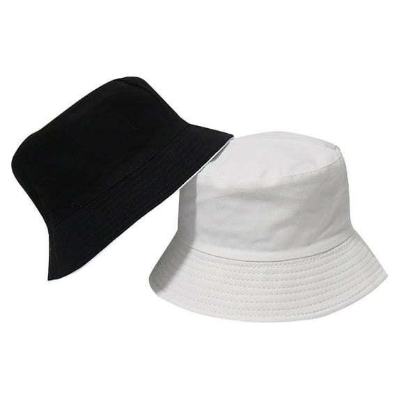 Uooqdmx Bucket Hat, Sun Hat, Packable Sun Hats for Women Travel, Fisherman Hat Male Solid Color Light Plate Visor Hat Couple Hat, Outdoor Hat, White M