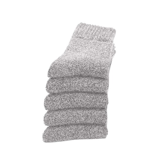Uooqdmx Crew Socks for Women, Cozy Socks, Breathable Socks Women, Casual Comfort Soft Socks, Spring Socks Women (5pc), Gray One Size