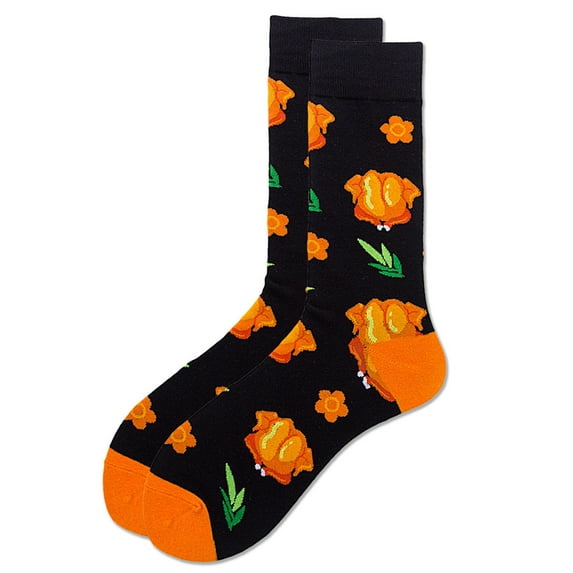 Uooqdmx Crew Socks for Women, Cozy Socks, Breathable Socks Women, Colorful Funny Casual Cotton Crew Pack, Patterned Socks Women, C One Size