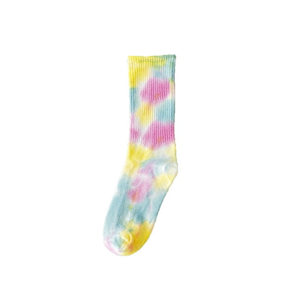 Uooqdmx Crew Socks for Women, Cozy Socks, Breathable Socks Women, Tie Dye Socks, Patterned Socks Women, C One Size