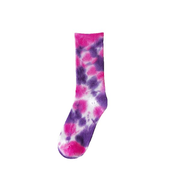 Uooqdmx Crew Socks for Women, Cozy Socks, Breathable Socks Women, Tie Dye Socks, Patterned Socks Women, J One Size