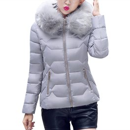 TAIAOJING Women's Winter Cropped Puffer Jacket Ladies Autumn
