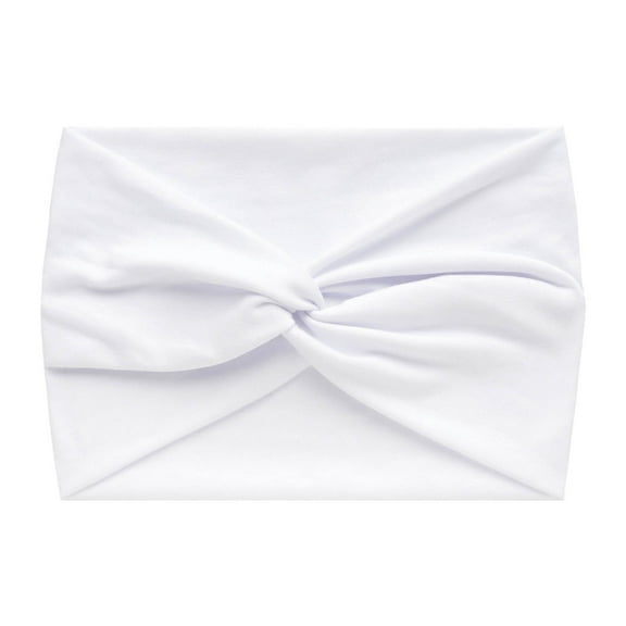 Uooqdmx Elastic Headbands for Women, Gym Headbands for Women, Yoga Headbands for Women, Head Bands for Women's Hair Accessories for Women, Wide Headbands for Women, White One Size