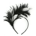 thumbnail image 1 of Uooqdmx Fascinators Hats for Women, Fascinators Hats for Women Tea Party, Feather Headpiece, Fancy Hats for Women Tea Party, Black One Size, 1 of 7