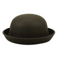 thumbnail image 1 of Uooqdmx Fedora Hats for Men, Tea Party Hats for Women, Derby Hats for Women, Bucket Hat Classic Wool Round Bowler Hats Cap, Felt Hats for Women, Coffee One Size, 1 of 3