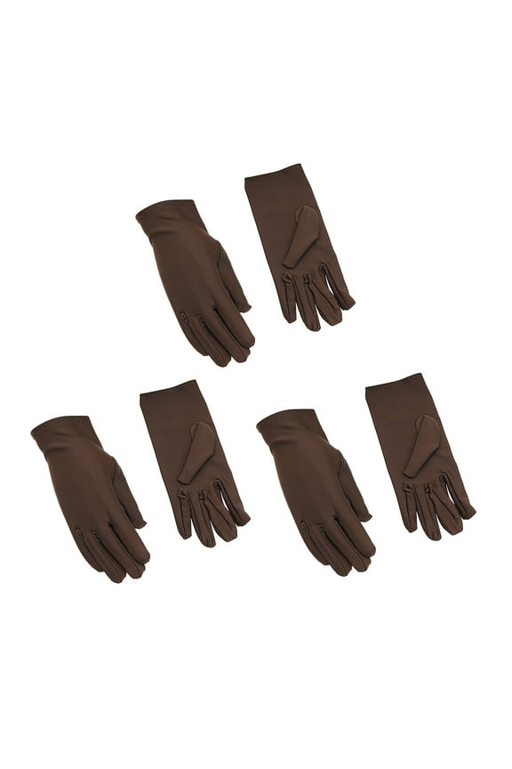 Gloves for Cold Weather Winter Gloves 3 Pairs Cotton Gloves Resuable Soft Works Glove or Moisturizing Hands Jewelry Archival Costume Inspection Warm Gloves Coffee One Size