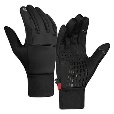 Clearance!Uooqdmx Gloves with Touchscreen Fingers Mens Gloves Ski Gloves Snow Winter Cycling Gloves Great for Cycling Running Driving Walking and Texting Cycling Gloves Black L