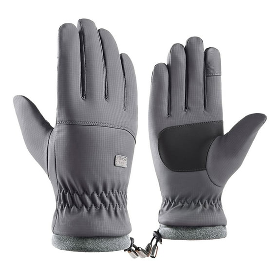 Uooqdmx Gloves with Touchscreen Fingers Ski Gloves and Windproofgloves Watertight Outdoor Gloves Winter Non Slip Adult's Riding Warm Gloves Cycling Gloves Gray One Size
