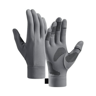 Clearance!Uooqdmx Gloves with Touchscreen Fingers Ski Gloves Winter Gloves for Men Women Non Slip Touchscreen Working Gloves Index Fingerless & Thumbless Cycling Gloves Gray L