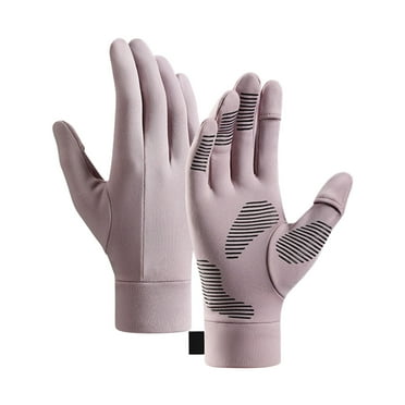 Clearance!Uooqdmx Gloves with Touchscreen Fingers Ski Gloves Winter Gloves for Men Women Non Slip Touchscreen Working Gloves Index Fingerless & Thumbless Cycling Gloves Purple L