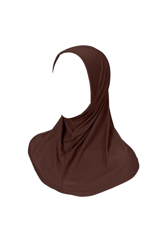 Hijab Scarf for Women, Head Scarf for Women's Hair, Head Coverings for Women, Hair Cover Wrap Headwear Muslim Long Turban Cap, Muslim Head Scarf for Women, Coffee A