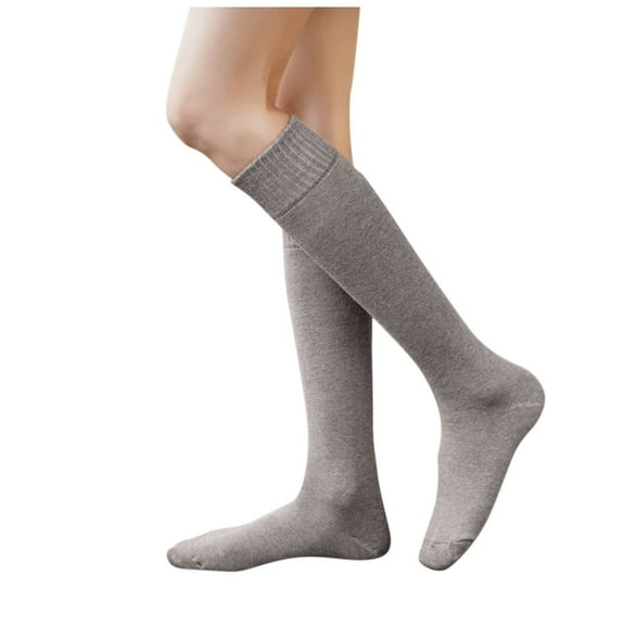 Uooqdmx Knee High Socks for Women, Cotton Socks for Women, Boot Socks for Women, Winter Socks Casual Warmth Socks Adult Stockings, Slipper Socks for Women, Khaki One Size