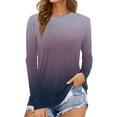thumbnail image 1 of Uooqdmx Long Sleeve Shirts for Women Blouses for Women Dressy Casual Summer Tops Loose Side Split Blouse Tunic Womens Fall Tops G S, 1 of 4