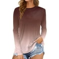 thumbnail image 1 of Uooqdmx Long Sleeve Shirts for Women Blouses for Women Dressy Casual Summer Tops Loose Side Split Blouse Tunic Womens Fall Tops J S, 1 of 4