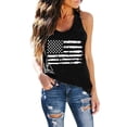 thumbnail image 1 of Uooqdmx Loose Tank Tops for Women, 4th of July Outfits for Women, Patriotic Tops for Women, American Flag Tank Top Women, Summer Tank Tops for Women, Black 2 M, 1 of 4