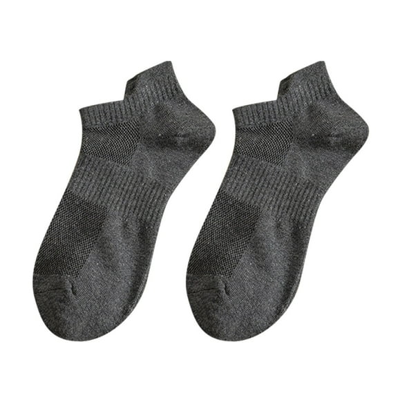 Uooqdmx Mens Ankle Socks, Low Cut Socks Men, Moisture Wicking Socks Men, Casual Crew Socks Breathable Stockings, Breathable Socks for Men (10pc), Dark Gray A