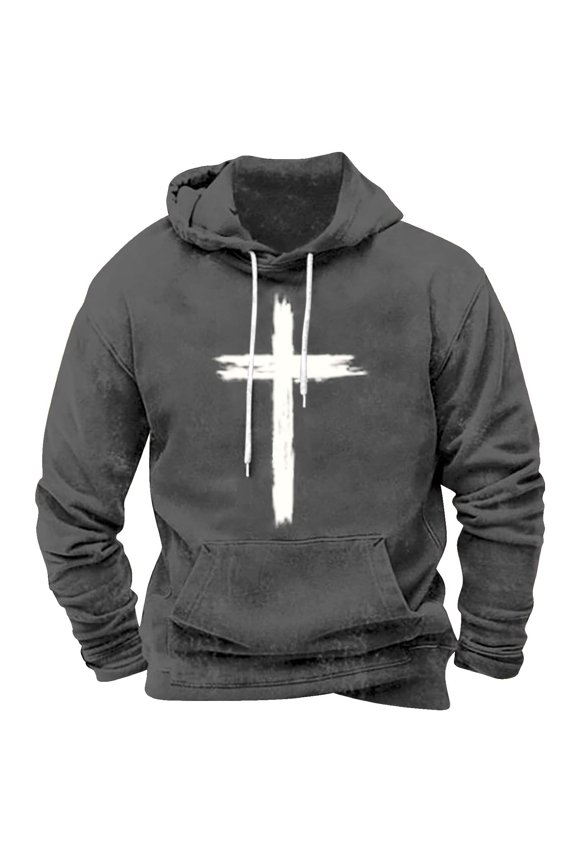 Mens Hoodies Big and Tall Hoodies for Men Fashion Casual I Can't But I Know a Guy Casual Hoodie Fall Clothes Gray 4xl