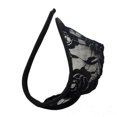 thumbnail image 1 of Uooqdmx Mens Underwear Thongs C Trousers T-back Lace Underpants Underwear Underwear for Men Black One Size, 1 of 1