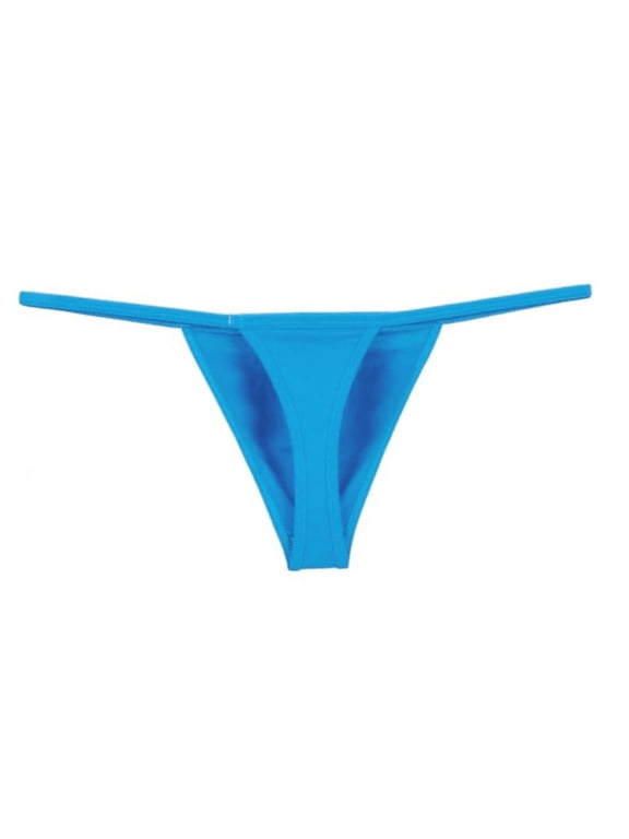 Mens Underwear Thongs Underpants Waist Thong Back Underwear G-string Low Briefs Underwear for Men Blue 1 XXL