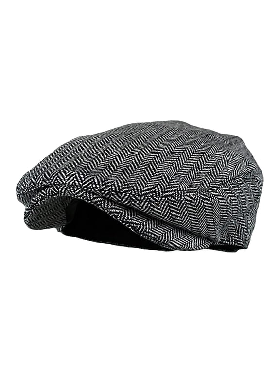 Newsboy Cap for Men, Flat Cap for Men, Scally Cap for Men, Men Women Soft Plaid Hats Casul Breathable Winter Warm Comfort Beret, Cabbie Hat, D One Size