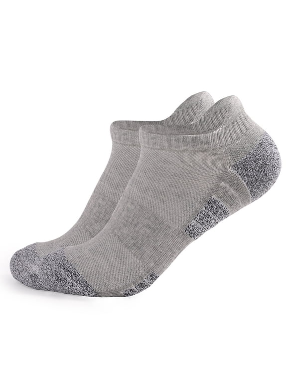 No Show Socks Men, Ankle Socks, Low Cut Socks Men, Basketball Sports Socks Summer Socks, Running Socks, Gray L