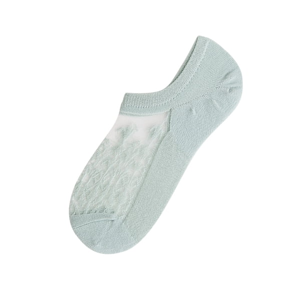 Uooqdmx No Show Socks Womens, Low Cut Socks Women, Sheer Socks, Spring Summer Breathable Socks Women, Thin Socks, Green One Size