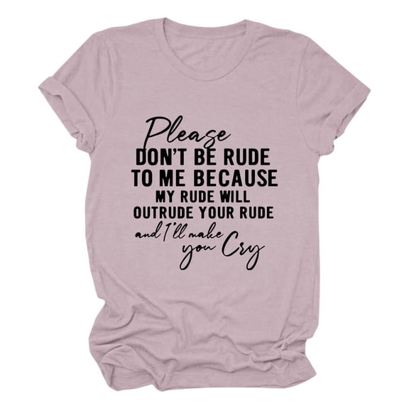 Uooqdmx Plus Size Tops for Women Short Sleeve Shirts for Women Funny Saying T Shirt Short Sleeve Crewneck Sarcastic Tee Casual Tops Casual Tops for Women Watermelon Red 3XL