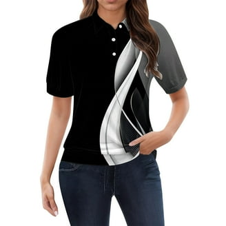 Basico (Gold) Polo Collared Shirts For Women 100% Cotton Short