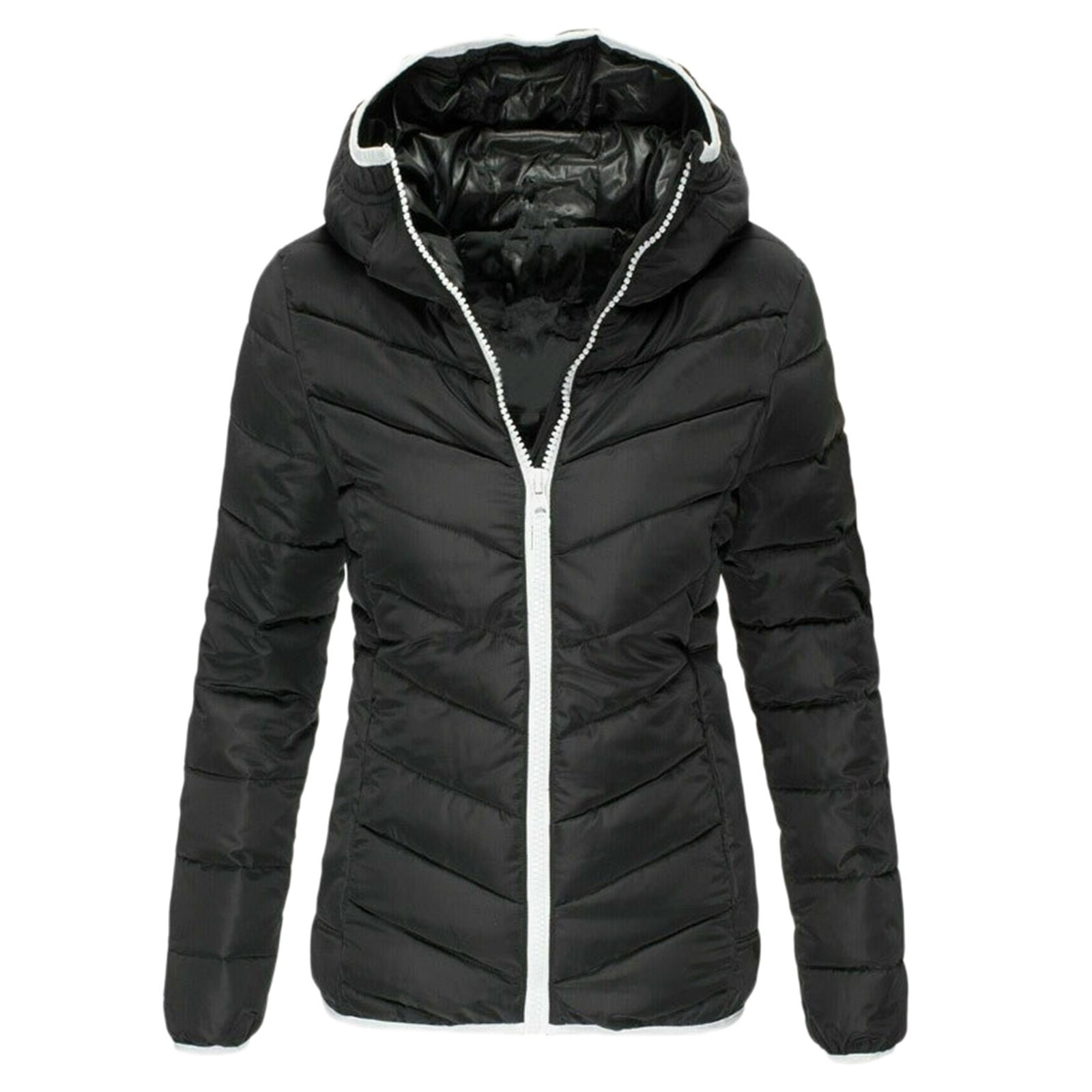 BCBG Paris Women's and Women's Plus Hooded Puffer Jacket BCBG Paris Women's and Women's Plus Hooded Puffer Jacket