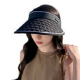 thumbnail image 1 of Uooqdmx Sun Visor, Sun Hat, Tennis Visors for Women, Beach Summer Sun Hat for Casual Everyday Wear or Outdoors, Summer Essentials, Black One Size, 1 of 4
