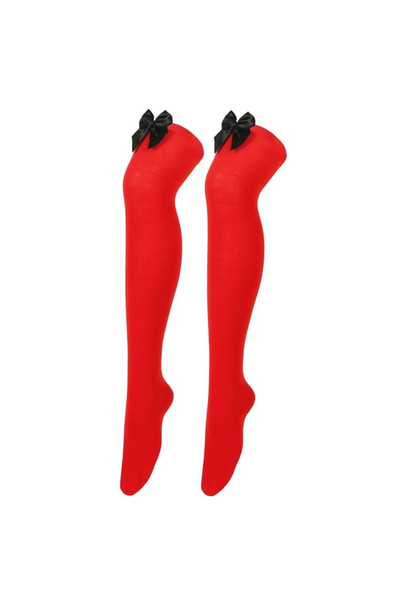 Thigh High Socks, Bow Stockings for Women, Cotton Socks for Women, Boot Stockings for Women, Cute Socks, C One Size