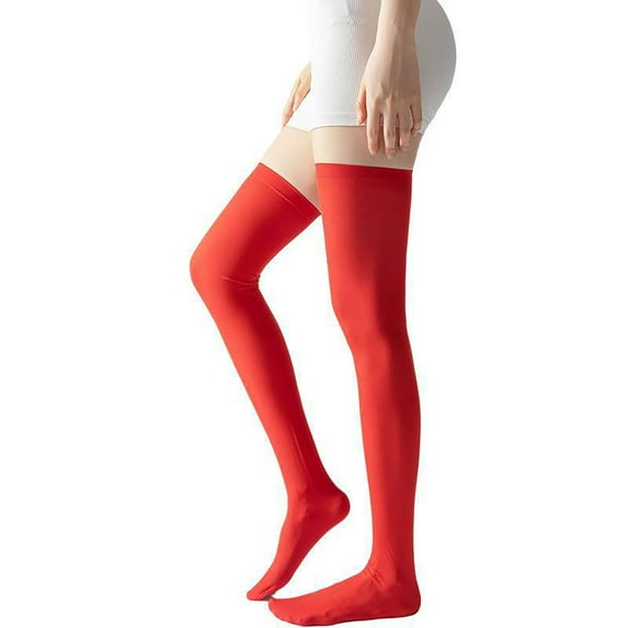 Uooqdmx Thigh High Socks, Striped Thigh High Socks, Cute Socks, Boot Stockings for Women, Leg Warmers Y2k, Orange A