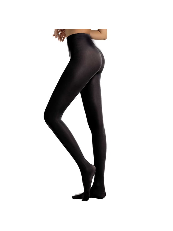 Tights for Women, Pantyhose for Women, Sheer Stockings for Women, Girls Leggings Solid Color Tights, Nylon Socks for Women, Black XL