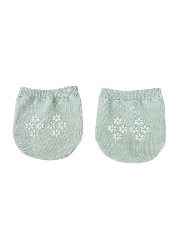 Toe Socks, Half Socks for Women, No Show Socks Womens, Cotton Half Socks Toe Cover Socks, No Slip Socks Women, Green One Size