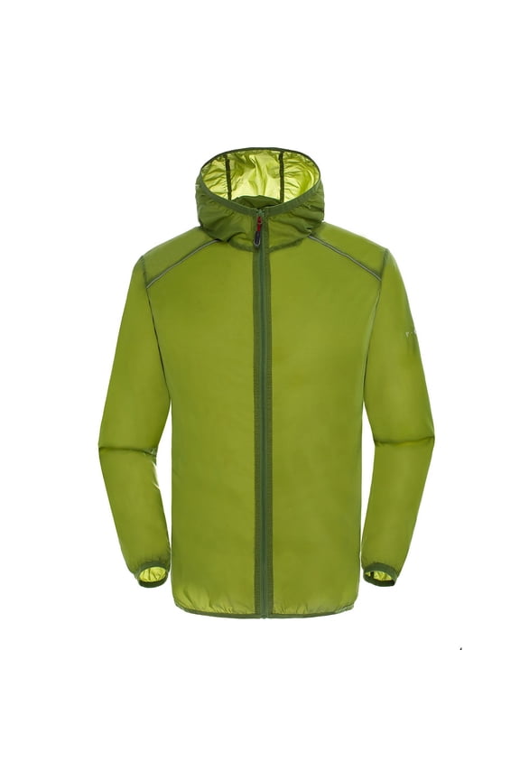 Trench Coat Women Peacoat Womens Coat Solid Rain Jacket Outdoor Plus Size Hooded Windproof Loose Coat Water Proof Cuff Storage Bag Fall Jackets for Women 2024 Army Green S