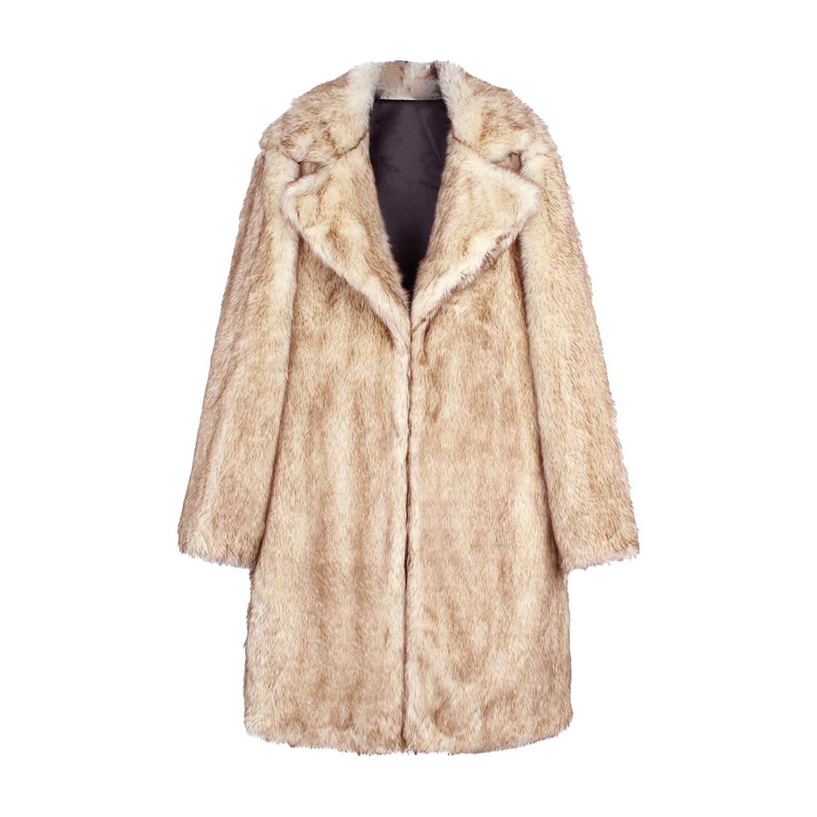 High Street Leopard Print Long Faux Fur Coat Fluffy Jacket High Street Leopard Print Long Faux Fur Coat Fluffy Jacket