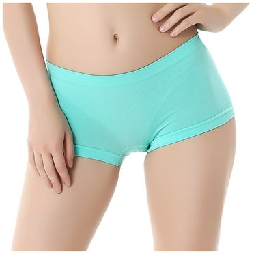 Clearance!Uooqdmx Womens Underwear Boxer Briefs Trousers Underwear Pant Quarter Fit Slim Underpants Women Ladies Underwear Panties Mint Green One Size