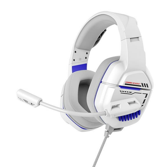 Upgrade USB Type C Wired Headphones, Over-Ear Headphones with Microphone and Volume Control Foldable Corded Stereo Headset for Adults/Teens/Toddler/Tablets/Travel, White