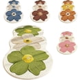 thumbnail image 1 of Clearance! Upgraded Cute Rugs for Bedroom, Floral Area Rug, Non-Slip Absorbent Bathroom Mat Super Cute Machine Washable Bathroom Mat Floral Soft Fluffy Bath Mat 47"x15" C, 1 of 7