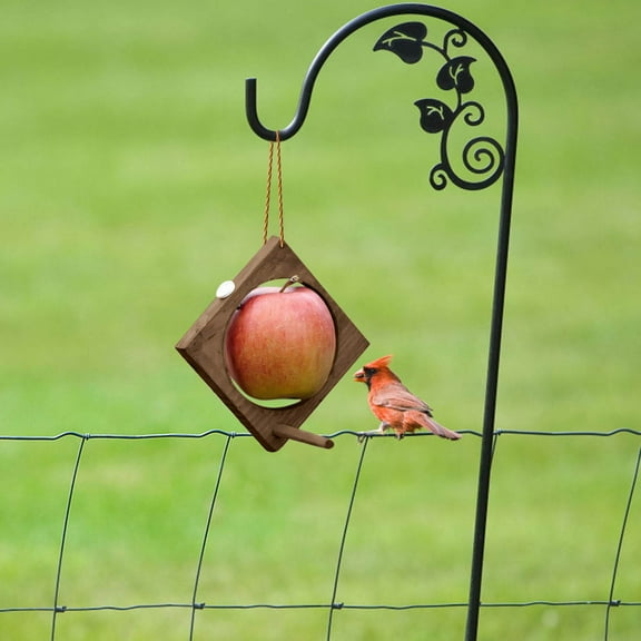 Clearance! Upgraded Fruit Bird Feeder for Outdoor Garden Hanging Apple Orange Feeder with Hanging Rope Handmade Nature Oriole Bird Feeder Gift for Bird Lovers Balcony Backyard Window Tree Decor