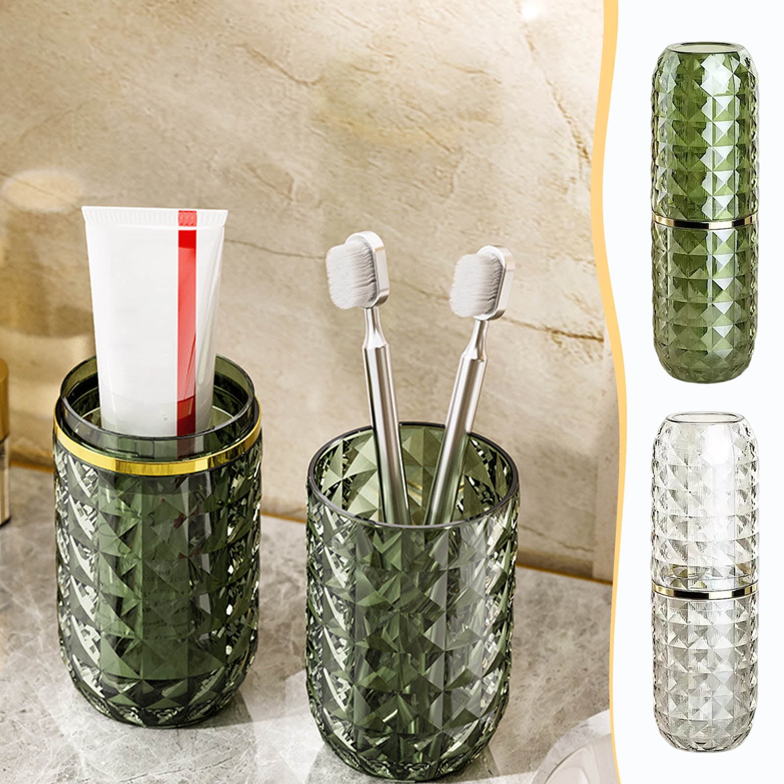 Clearance! Upgraded Travel Toothbrush Case with Cover, Portable