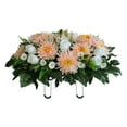 Clearance!Uqiangy Artificial Cemetery Flower Saddles, Rose Headstone