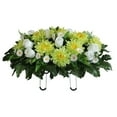 Clearance!Uqiangy Artificial Cemetery Flower Saddles, Rose Headstone