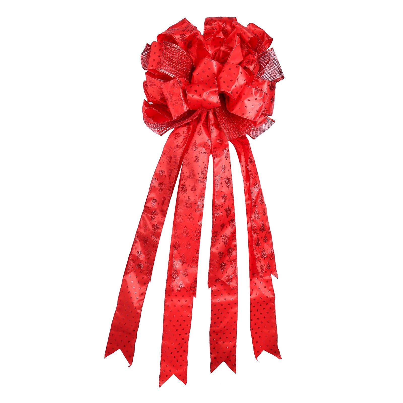 Clearance! Uqiangy Christmas Hangs,Christmas Tree Topper Bow, Large