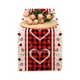 thumbnail image 1 of Hvmvliv Valentine Table Runner Valentine'S Day Table Runner Linen Dining Table Runner Decorative For Indoor Valentine Party Rectangle Fabric Table Flag Washable D, 1 of 6