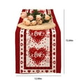 thumbnail image 1 of Hvmvliv Valentine Table Runner Valentine'S Day Table Runner Linen Dining Table Runner Decorative For Indoor Valentine Party Rectangle Fabric Table Flag Washable C, 1 of 6