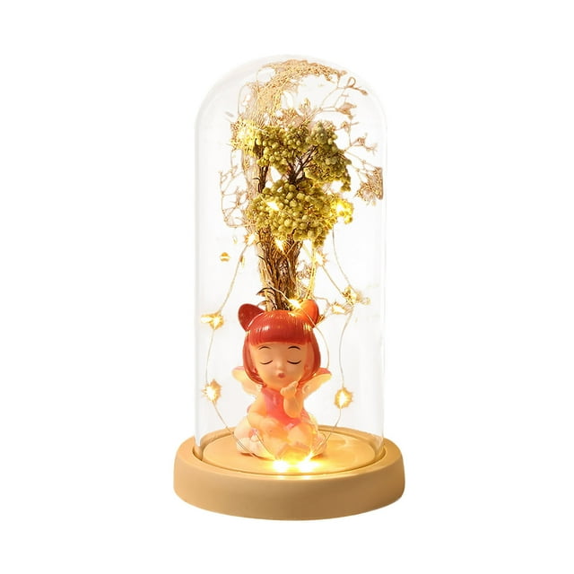 Clearance! Valentine's Day Gift Light UP Tree Dolls Decoration Glass