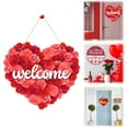 thumbnail image 1 of Clearance! Valentines Day Decorations Happy Valentine's Day Signs Hanging Wooden Door Sign Truck Valentine's Day Decor Valentine's Day Heart Wreath Valentine's Day Wall Decorations for Home, 1 of 9