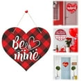 thumbnail image 1 of Clearance! Valentines Day Decorations Happy Valentine's Day Signs Hanging Wooden Door Sign Truck Valentine's Day Decor Valentine's Day Heart Wreath Valentine's Day Wall Decorations for Home, 1 of 9