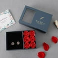 thumbnail image 1 of Clearance! Valentines Day Decorations Valentine's Day Jewelry Box Gift Box with Six Roses Ring Pendant Bracelet Box Flip Top Box with Eternal Life. A Box of Flowers, 1 of 8